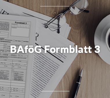 BAföG Formblätter BAföG Formblatt 3