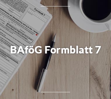 BAföG Formblätter BAföG Formblatt 7