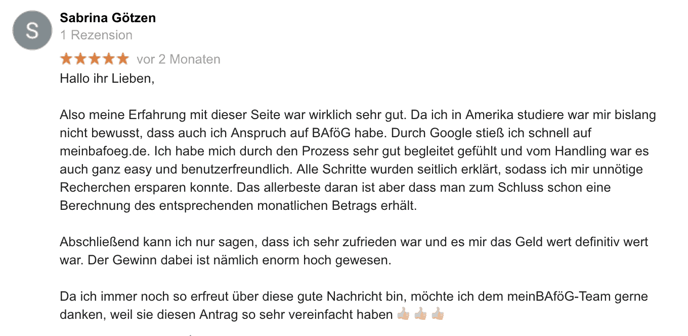 meinbafoeg-das sagen Studenten dazu